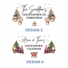 Load image into Gallery viewer, Personalised Large Christmas Family Calendar