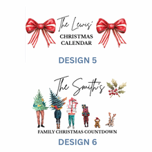 Load image into Gallery viewer, Personalised Large Christmas Family Calendar