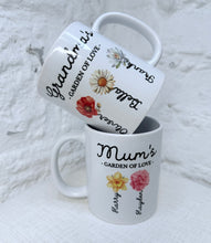 Load image into Gallery viewer, Personalised Birth Flower Garden Of Love Mug & Coaster Set