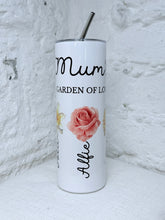 Load image into Gallery viewer, Personalised Birth Flower Garden Of Love Drinks Tumbler
