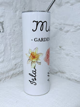 Load image into Gallery viewer, Personalised Birth Flower Garden Of Love Drinks Tumbler