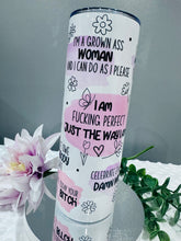 Load image into Gallery viewer, Swear Affirmations 20oz Metal Tumbler