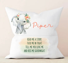 Load image into Gallery viewer, Personalised Safari Animal Book Cushion Cover