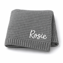Load image into Gallery viewer, Personalised Baby Knit Blanket
