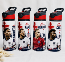 Load image into Gallery viewer, Personalised England Water Bottle
