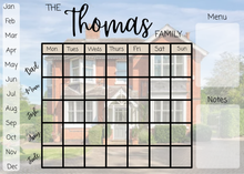 Load image into Gallery viewer, Personalised Fridge Weekly Planner - Wipeable
