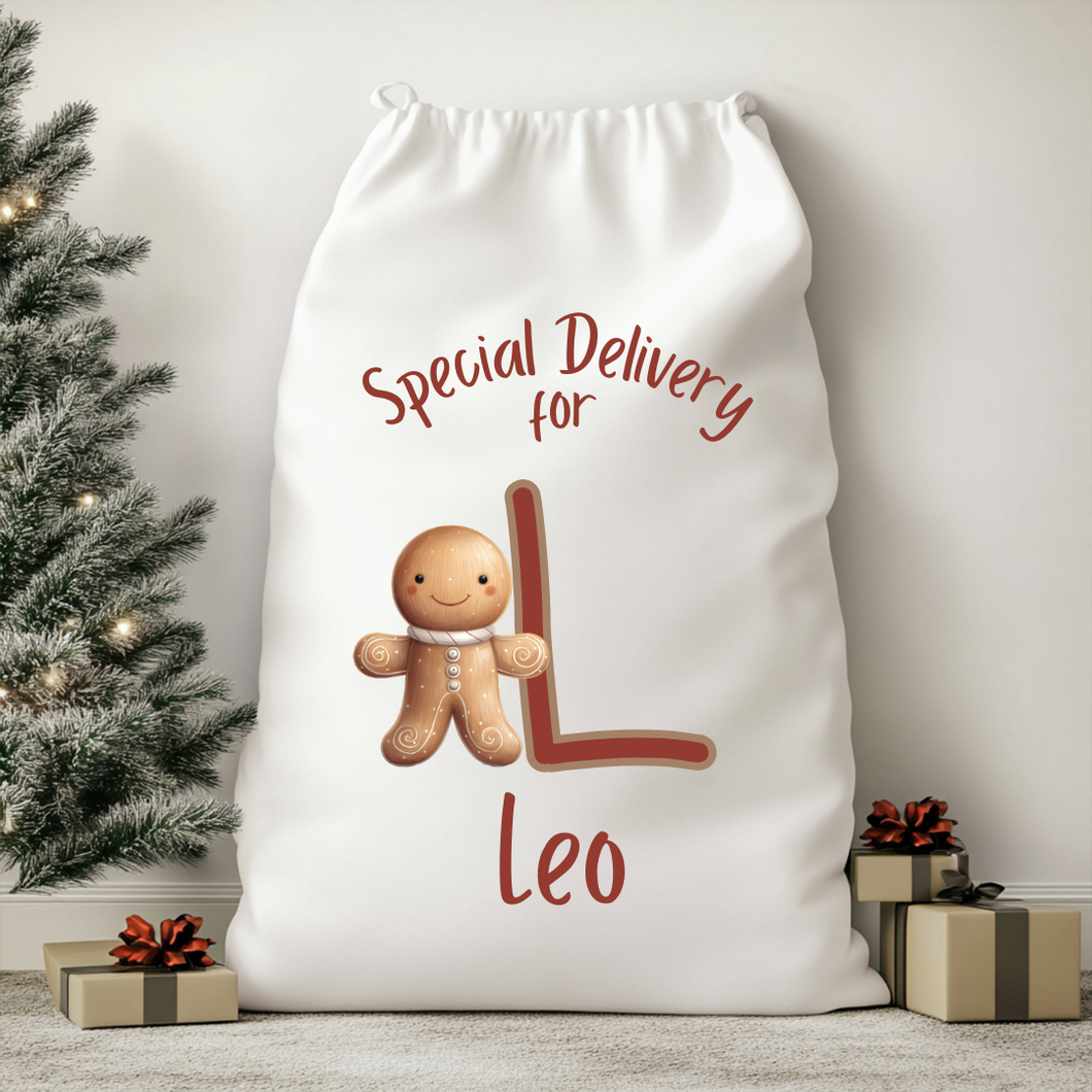 Personalised Ginger Christmas Sack