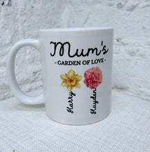 Load image into Gallery viewer, Personalised Birth Flower Garden Of Love Mug &amp; Coaster Set
