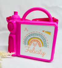 Load image into Gallery viewer, Personalised Lunchbox with water bottle
