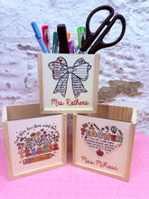 Load image into Gallery viewer, Personalised Teacher Ceramic Pencil Pot
