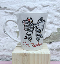 Load image into Gallery viewer, Personalised Teacher Ceramic Latte Mug

