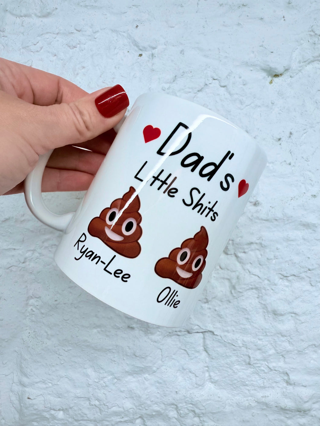 Dads Little Shits Personalised Mug
