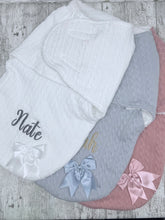 Load image into Gallery viewer, Personalised Baby Swaddle Wrap
