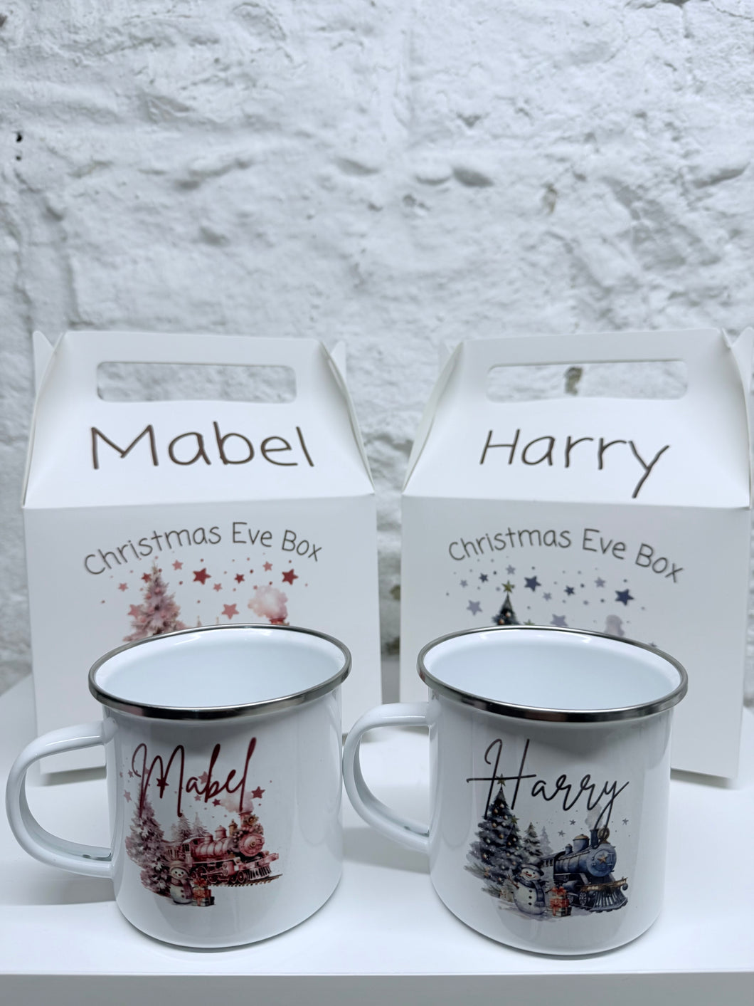 Personalised Christmas Eve or Halloween Box and Mug Set
