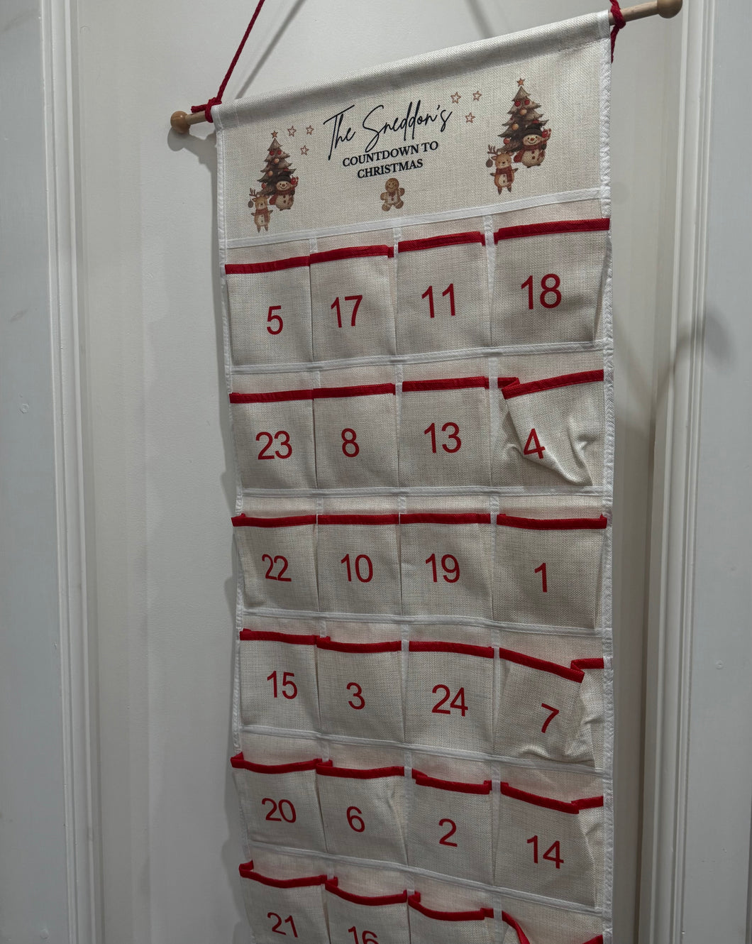 Personalised Large Christmas Family Calendar