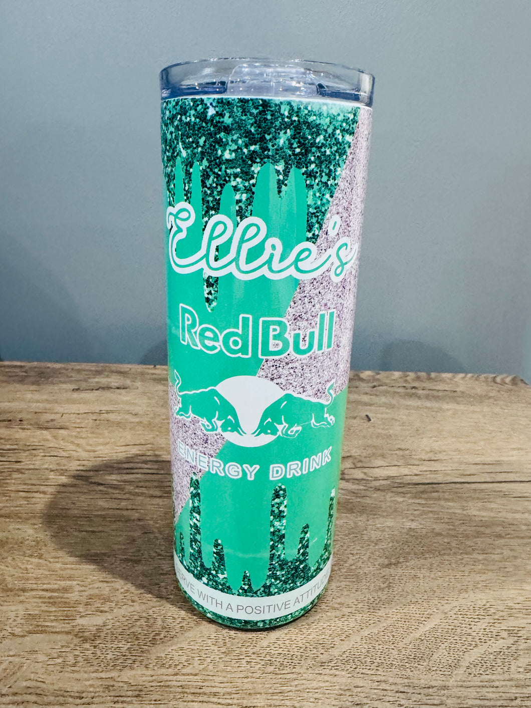 Emerald Green RedBull 20oz Metal Tumbler - Can be Personalised