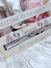 Load image into Gallery viewer, Personalised Vinyl for Wooden Baby Basket
