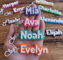Load image into Gallery viewer, Personalised Name Keyrings x5

