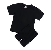 Load image into Gallery viewer, Personalised Children’s Lounge Set | Custom Name T-Shirt &amp; Shorts | Kids Summer Outfit 7 Colours
