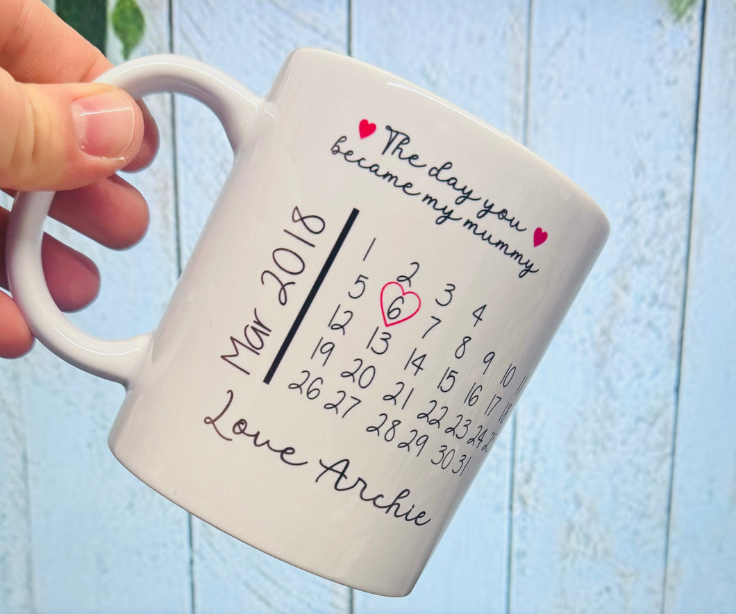 Personalised Mum/Dad Mug with any date added