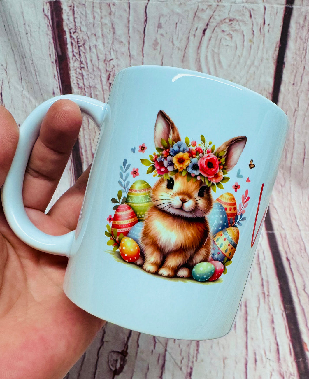 Personalised Easter Bunny Name Mug - 11oz
