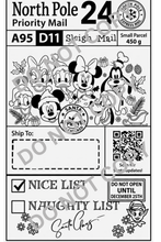 Load image into Gallery viewer, Disney Character Personalised Christmas Labels x10
