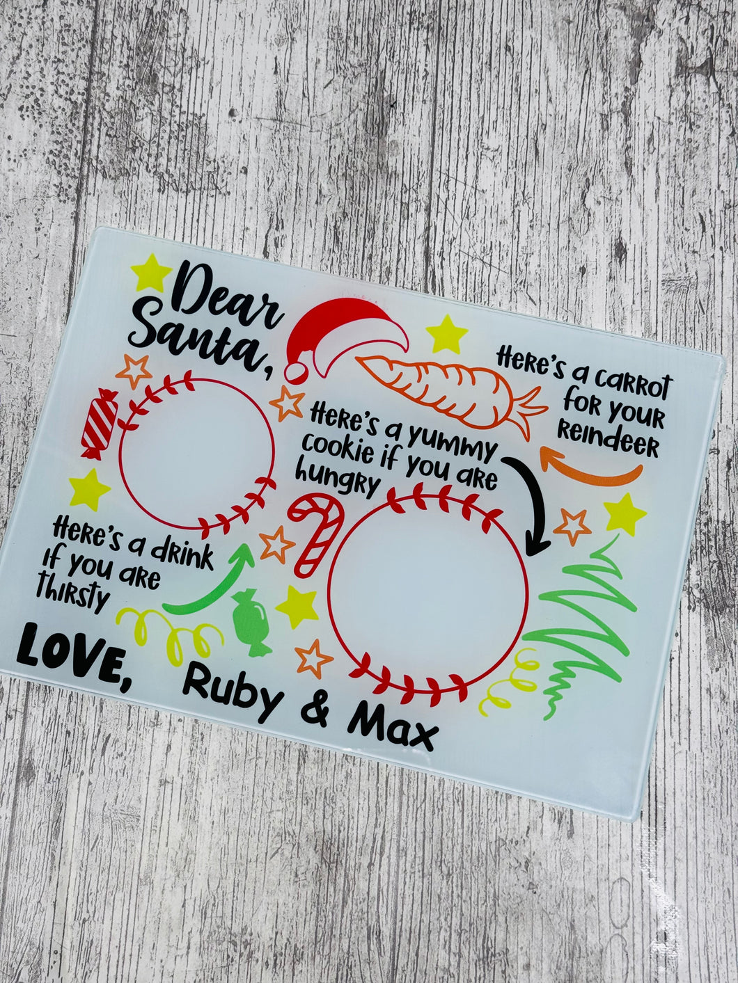 Personalised Christmas Eve Santa Board