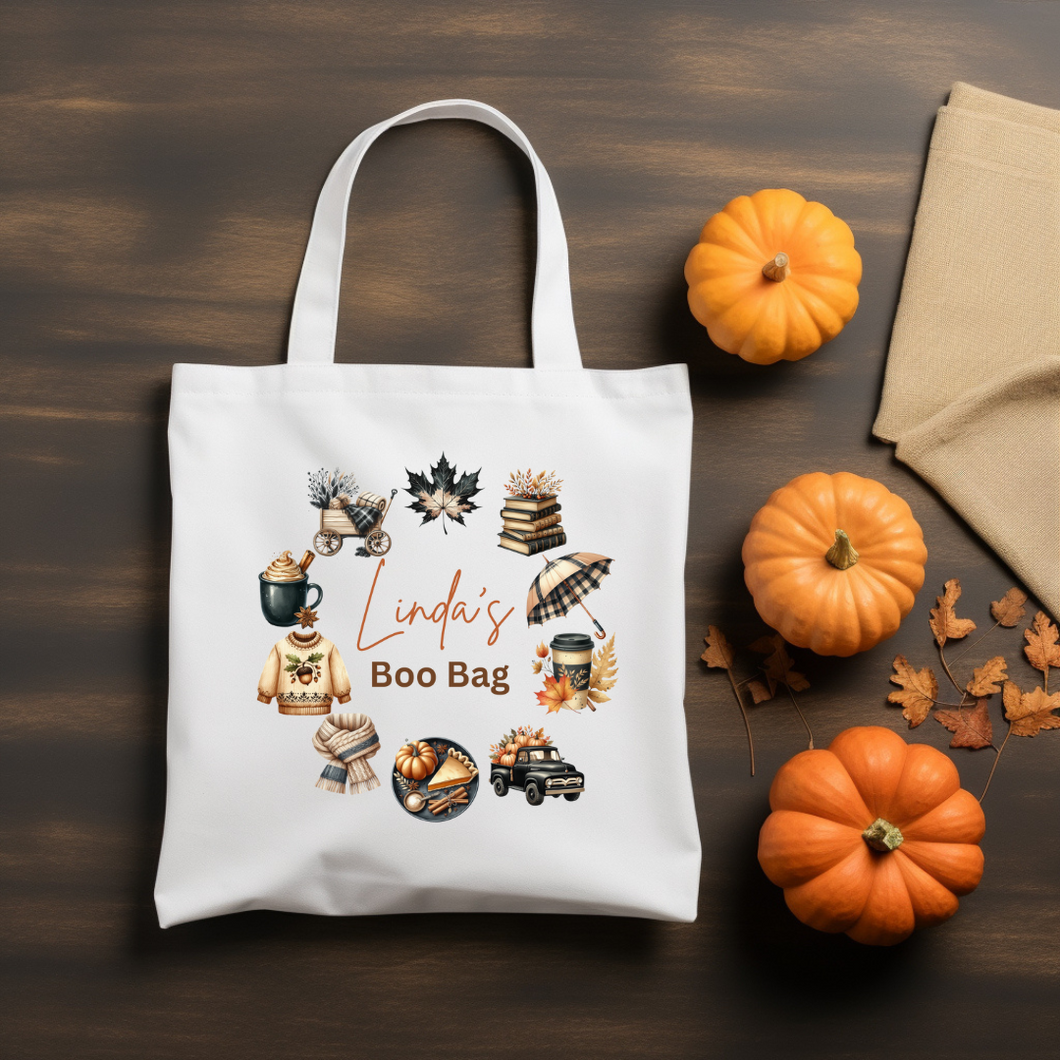 Autumn/Fall Personalised Boo Bag