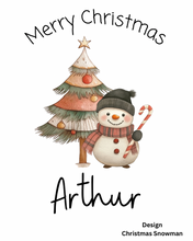 Load image into Gallery viewer, Personalised Linen Christmas Sack - 7 Designs
