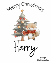 Load image into Gallery viewer, Personalised Linen Christmas Sack - 7 Designs
