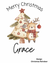 Load image into Gallery viewer, Personalised Linen Christmas Sack - 7 Designs
