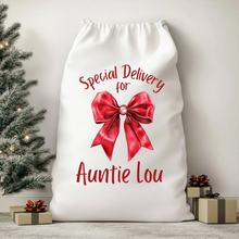 Load image into Gallery viewer, **New Design** Personalised Christmas Santa Sack - Free Gift
