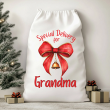 Load image into Gallery viewer, **New Design** Personalised Christmas Santa Sack - Free Gift
