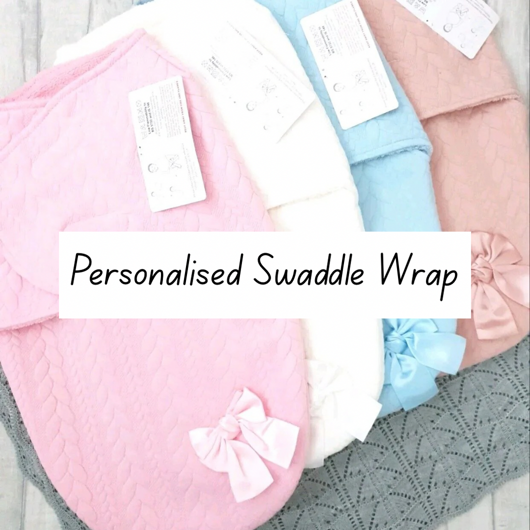 Personalised Baby Swaddle Wrap