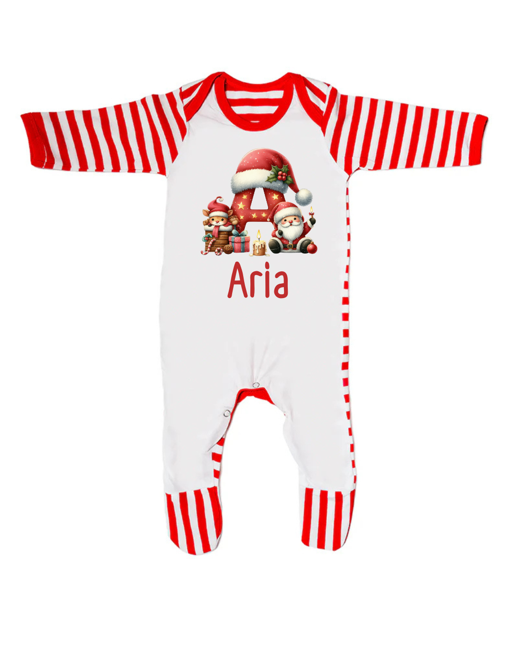 Family Matching Christmas Pyjamas - Red Stripe