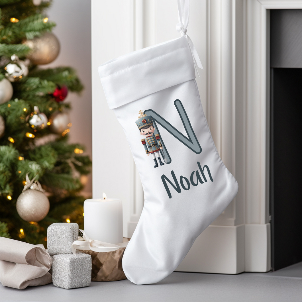Personalised Nutcracker Drummer Christmas Stocking