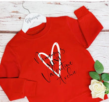 Load image into Gallery viewer, Personalised Mini Valentine Sweatshirt
